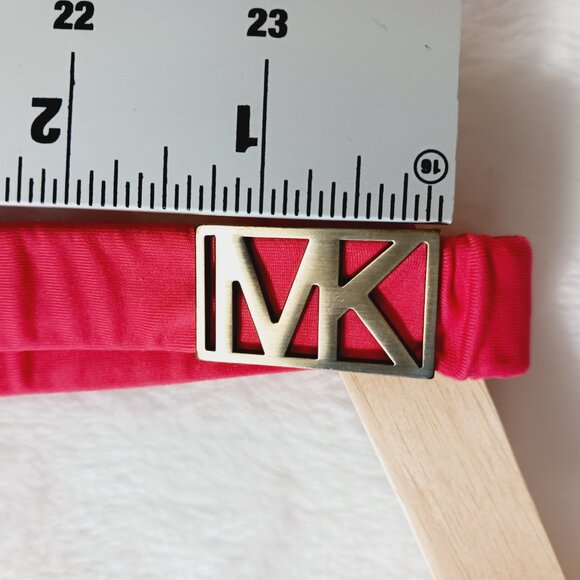 Michael Kors One Piece Swimsuit, Size 10, Coral with Gold MK Accent on Strap - Picture 5 of 14